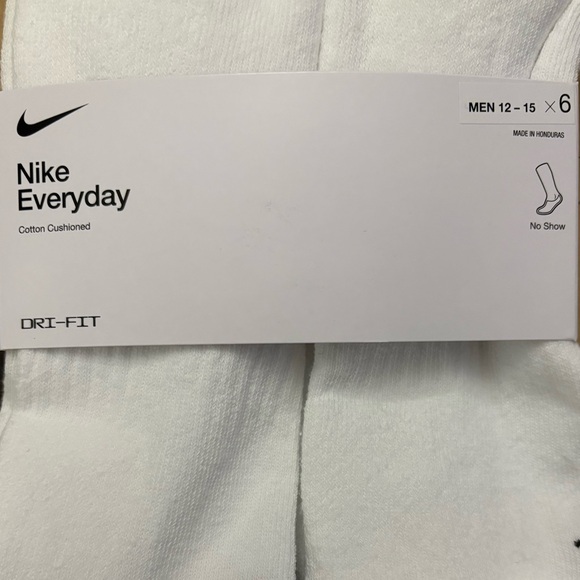 Nike dri-fit Everyday cotton cushioned No Show Ankle socks 6 pair pack - Picture 8 of 16